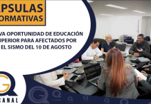 NUEVA OPORTUNIDAD DE EDUCACIÓN SUPERIOR PARA AFECTADOS POR EL SISMO DEL 10 DE AGOSTO