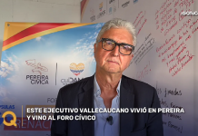 ESTE EJECUTIVO VALLECAUCANO VIVIÓ EN PEREIRA Y VINO AL FORO CÍVICO
