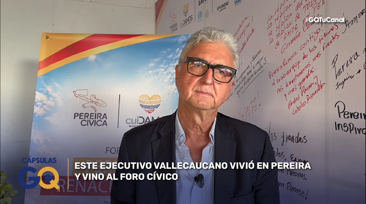 ESTE EJECUTIVO VALLECAUCANO VIVIÓ EN PEREIRA Y VINO AL FORO CÍVICO