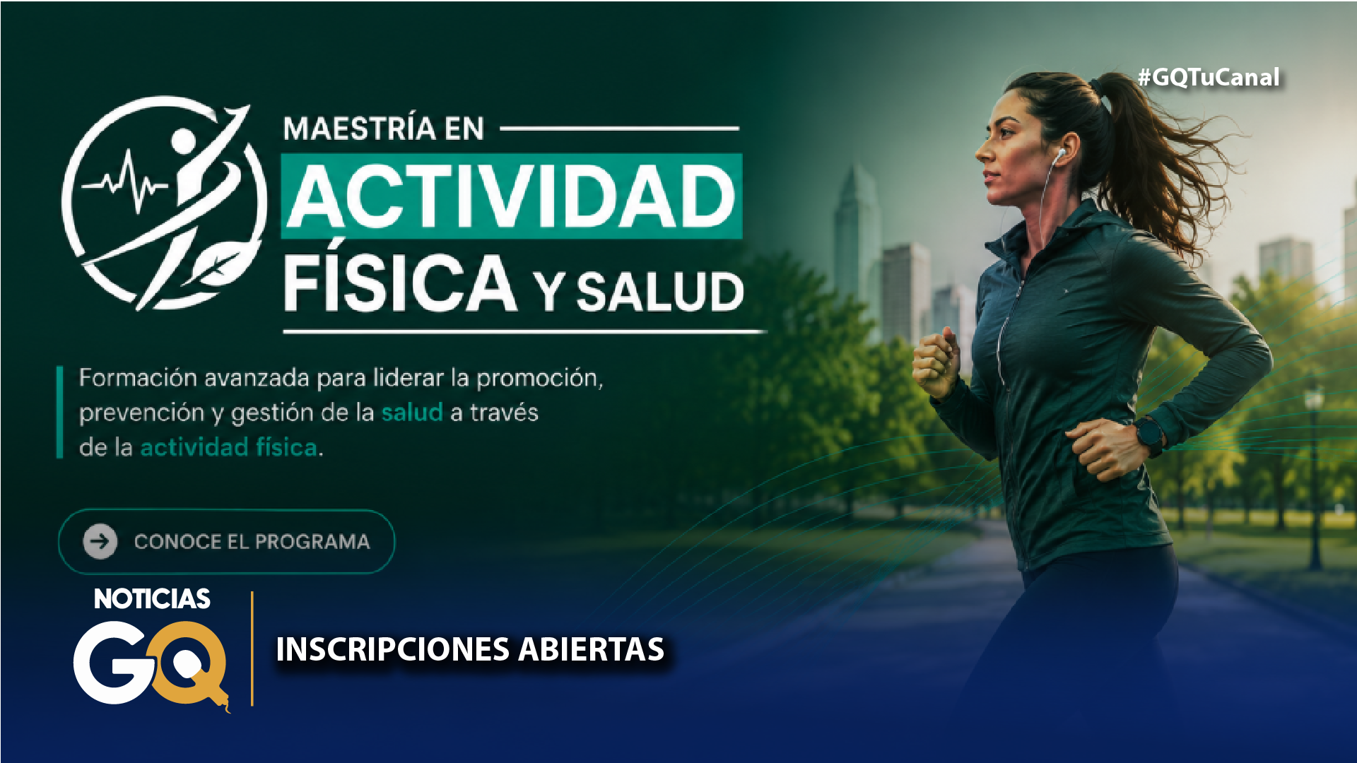 INSCRIPCIONES ABIERTAS MAESTRÍA EN ACTIVIDAD FÍSICA Y SALUD